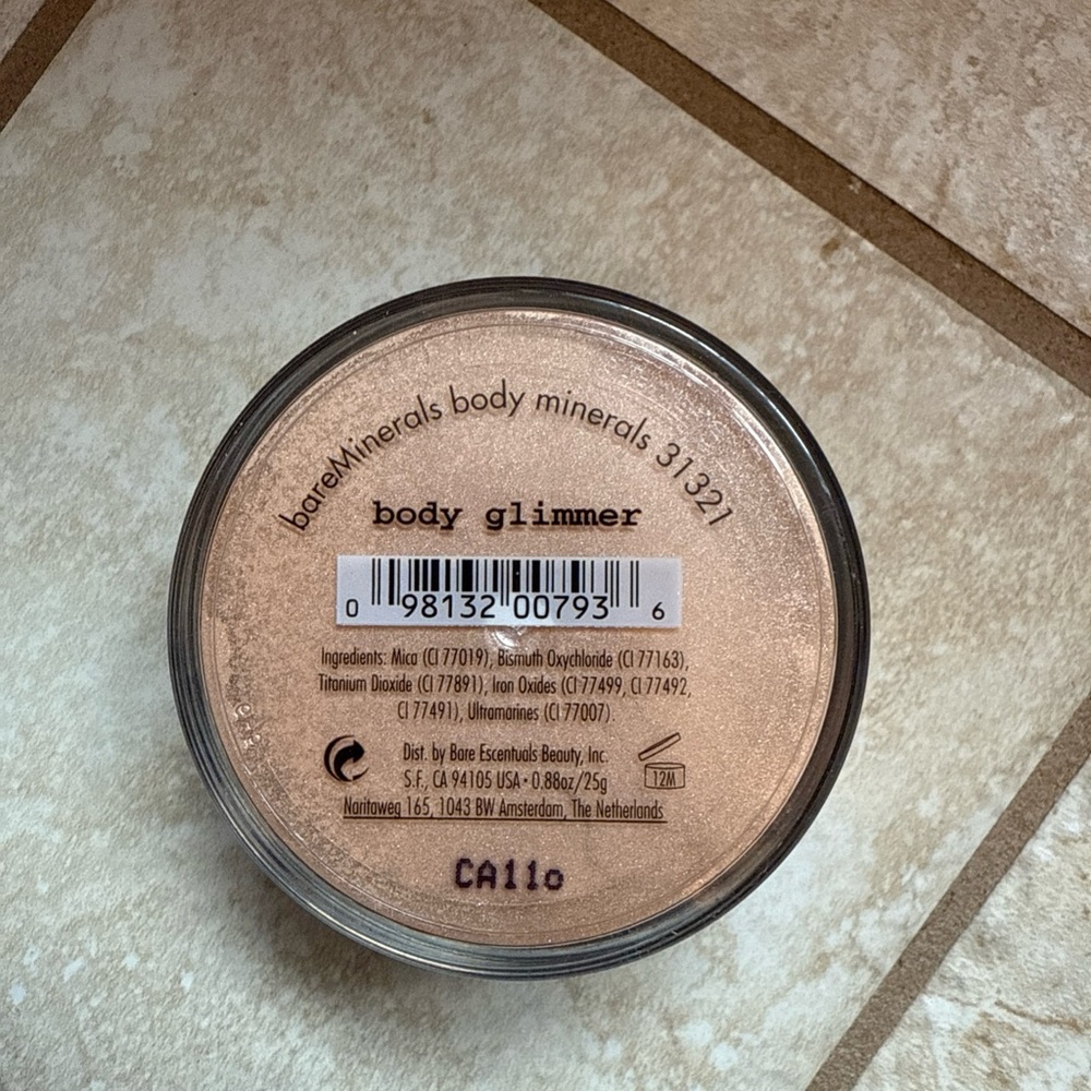 bareMinerals Body Glimmer, full size, New, Sealed, RARE!
